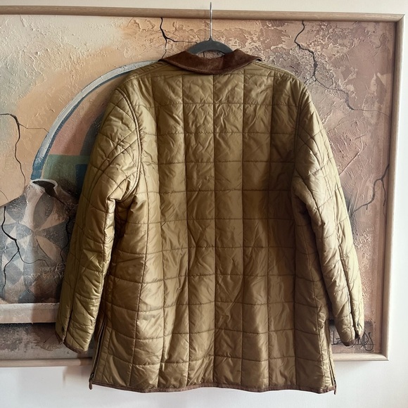 Lauren R.L Equestrian Quilted Nylon Leather Trimmed Jacket - Picture 3 of 16